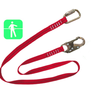 Slinga para Arnés de Seguridad "POSICIONAMIENTO" 1.8mt. 1 Gancho Pequeño ACERO FORJADO / 1 Mosquetón ACERO FORJADO. Zubi-Ola®
