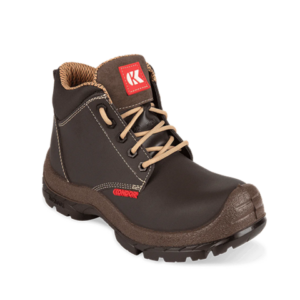 Bota "SAFETY" Seguridad Tridensidad, Café. KONDOR®